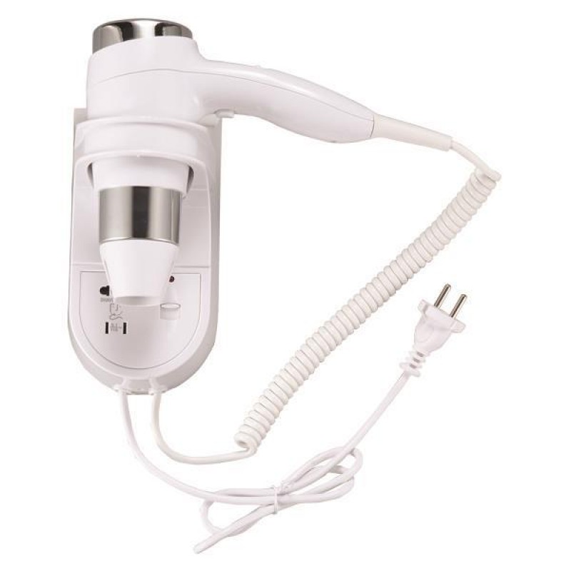 Eurolamp 147-45010 Σεσουάρ Μπάνιου Ξενοδοχείου  με Φις 1500W 220-240V Λευκό